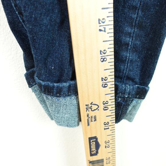 True Religion Jeans Womens SZ 33 Rocco Relaxed Skinny Fit Cuffed Hem Distressed - Picture 9 of 15